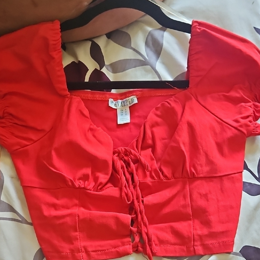 Revamped Red Women's Top